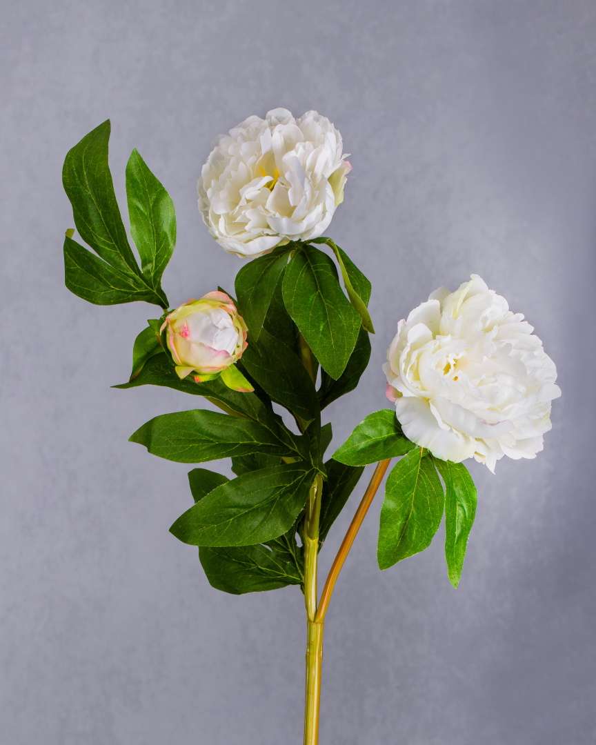 ARTIFICIAL TWO FLOWER PEONY