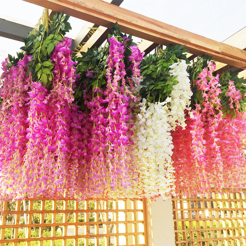 How to Hang Artificial Flowers from Ceiling